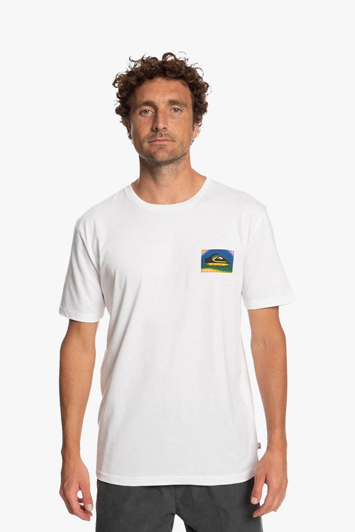 Quiksilver Colourflow Erkek Beyaz T-Shirt EQYZT07229-WBB0