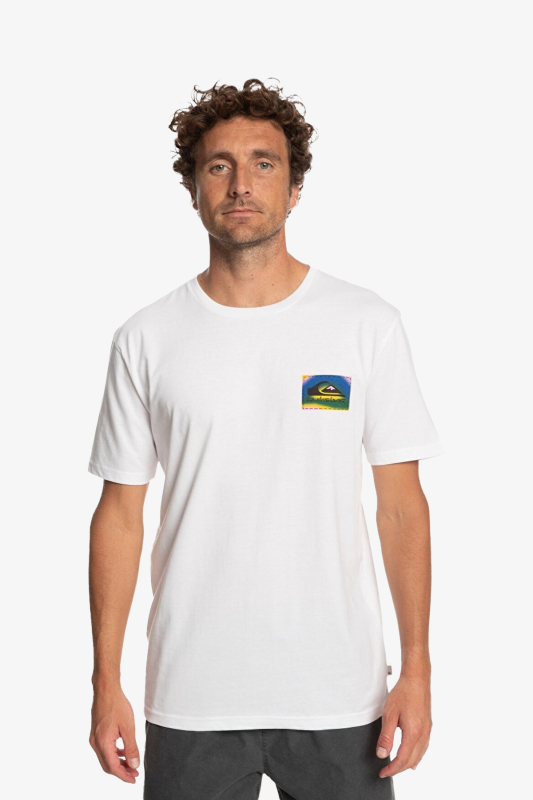 Quiksilver Colourflow Erkek Beyaz T-Shirt EQYZT07229-WBB0 - 1