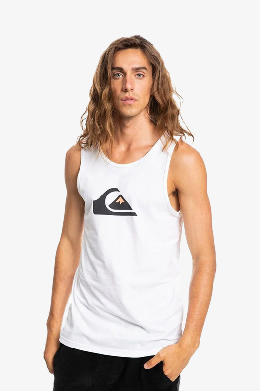 Quiksilver Comp Logo Tank Erkek Beyaz Atlet EQYZT06675-WBB0 - 1