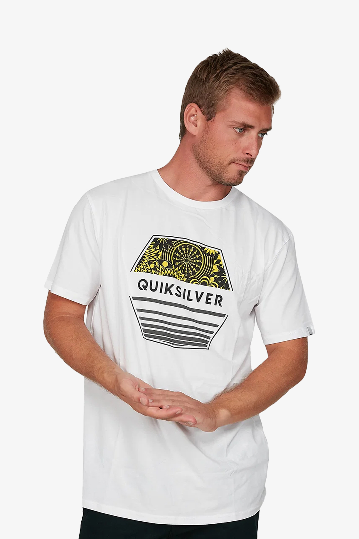 Quiksilver Drıftawayss Erkek Beyaz T-Shirt EQYZT05765-WBB0
