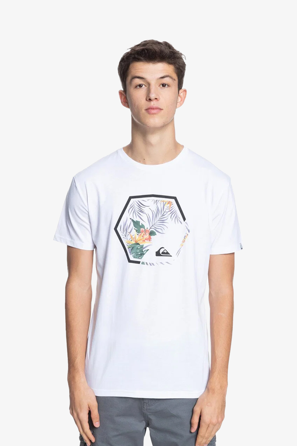 Quiksilver Fadıng Out Erkek Beyaz T-Shirt EQYZT06320-WBB0