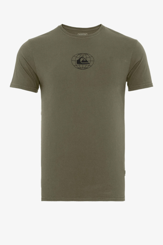 Quiksilver Globalgroovess Erkek Haki T-Shirt EQYZT05810-GZH0 - 1