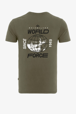 Quiksilver Globalgroovess Erkek Haki T-Shirt EQYZT05810-GZH0 - 2