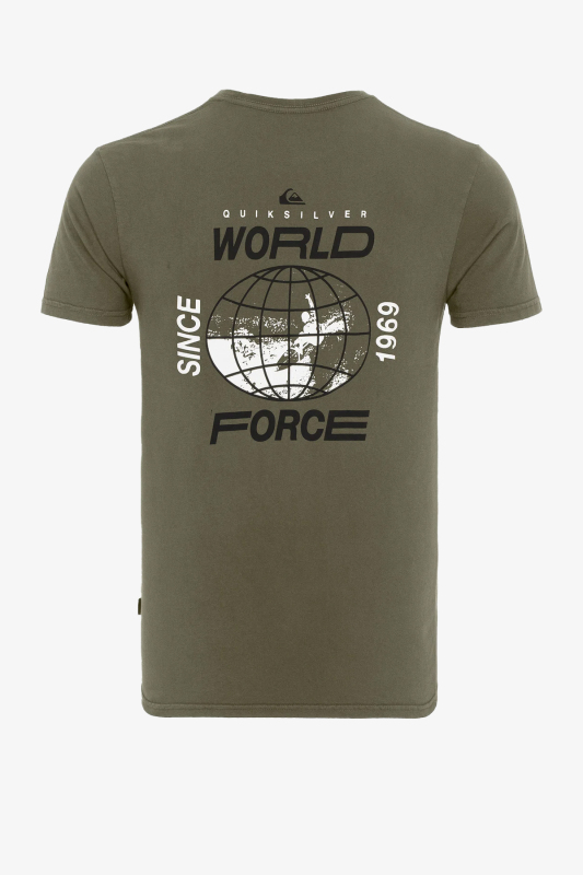 Quiksilver Globalgroovess Erkek Haki T-Shirt EQYZT05810-GZH0 - 2