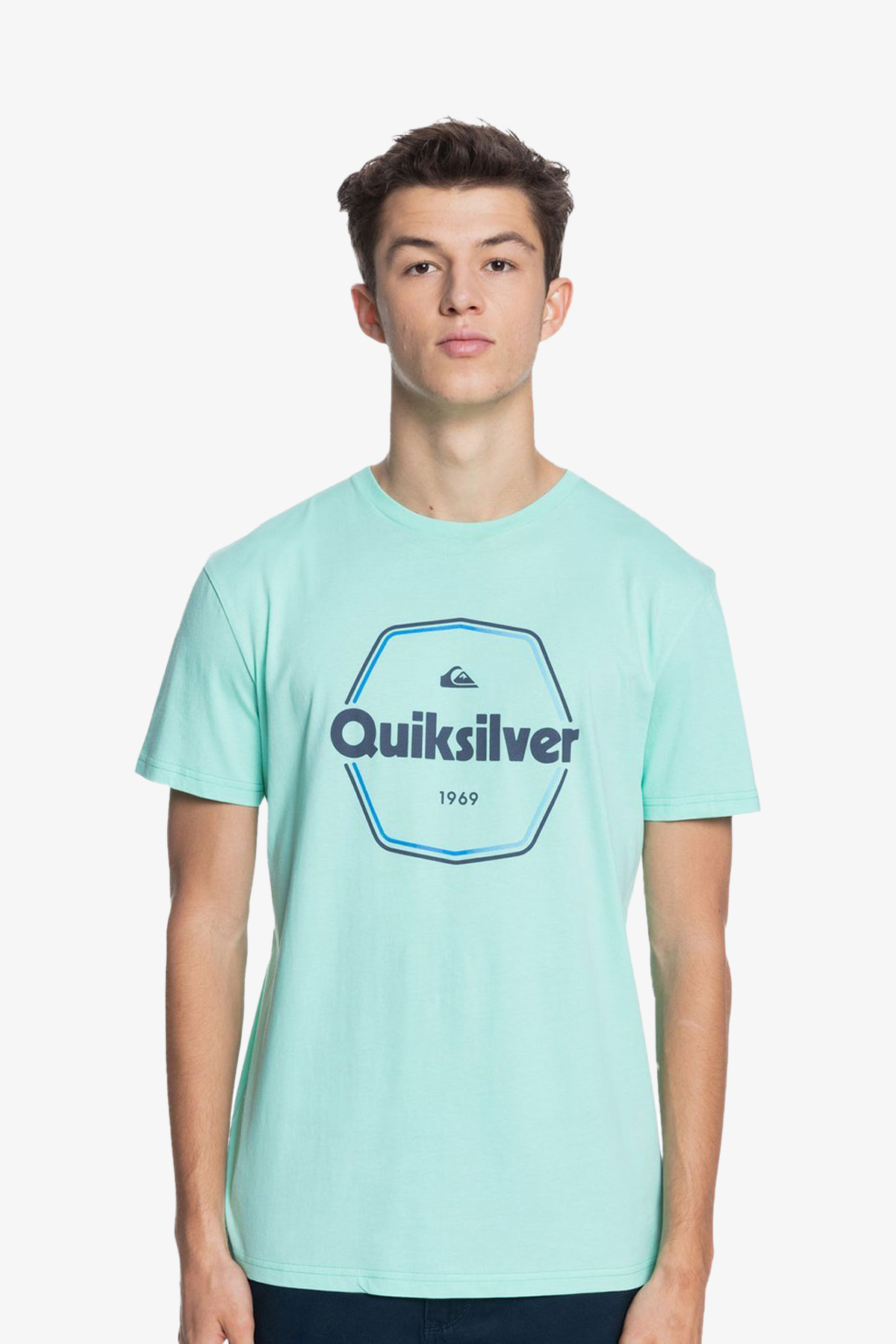 Quiksilver Hardıred Erkek Mavi T-Shirt EQYZT06327-GEA0