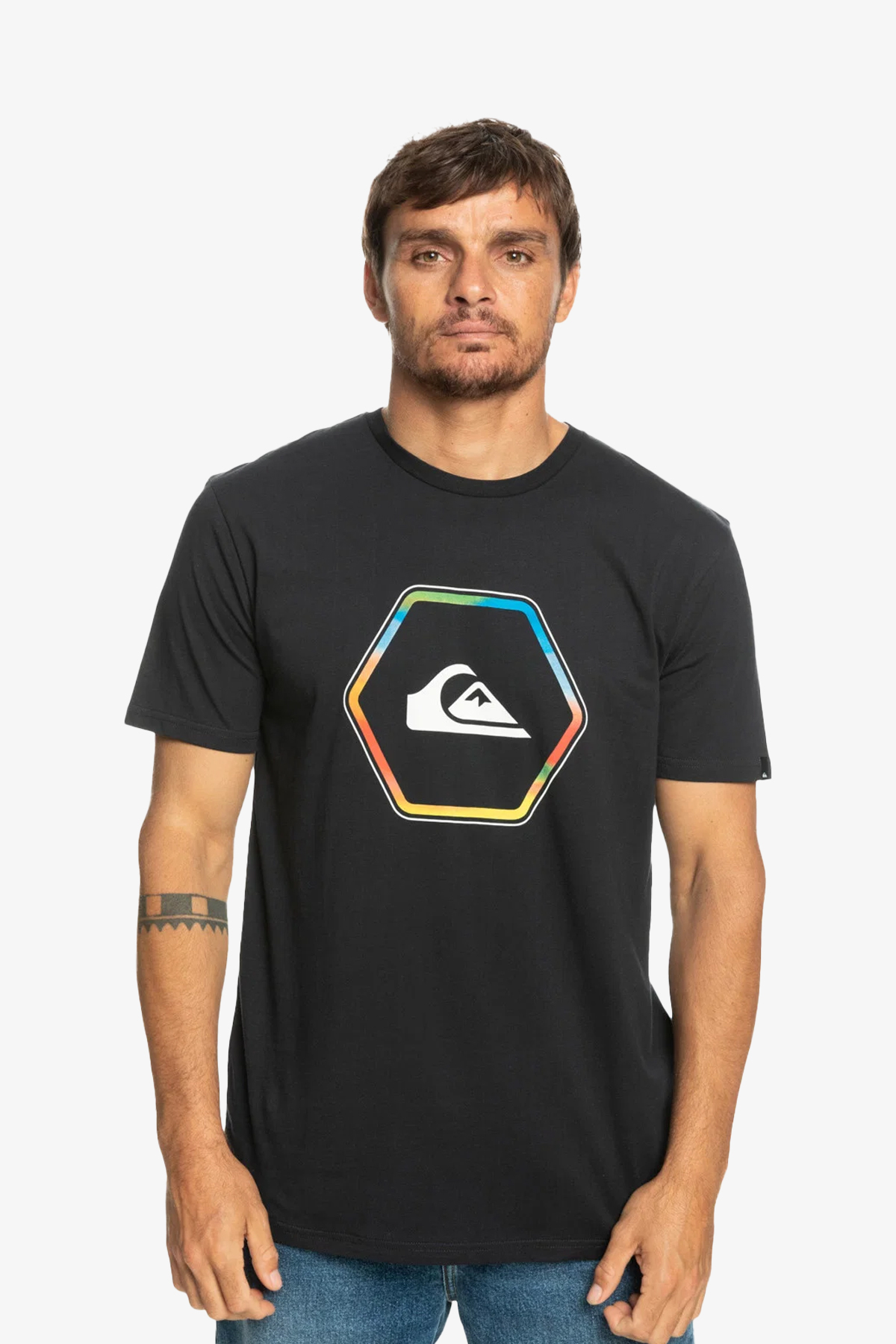 Quiksilver Inshapess Erkek Siyah T-Shirt EQYZT07227-KVJ0
