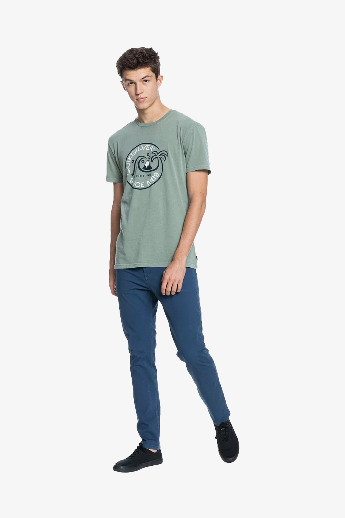 Quiksilver Into Theıde Erkek Mavi T-Shirt EQYZT06365-BPL0
