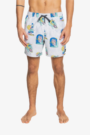 Quiksilver Island Pulse Volley 15 Erkek Beyaz Deniz Şortu EQYJV03697-WBB6 - Quiksilver