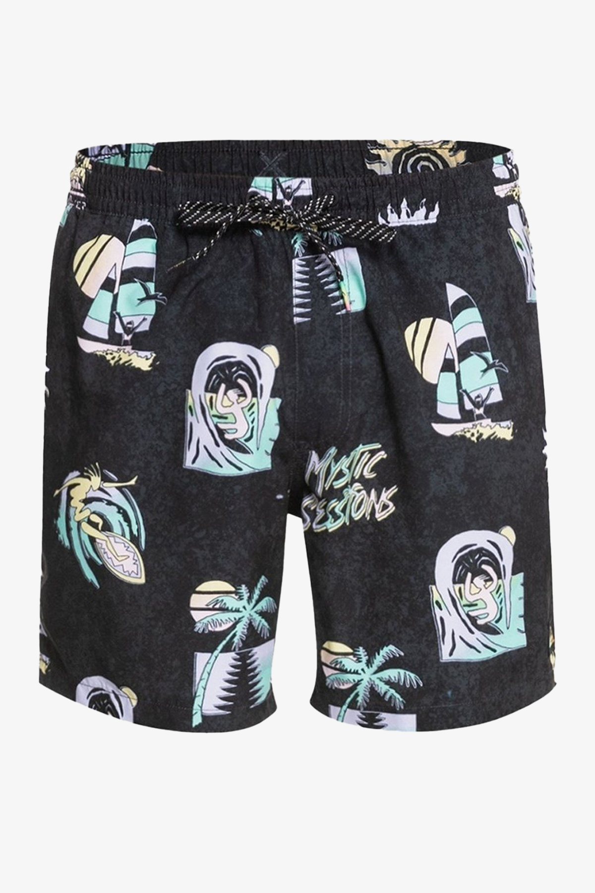 Quiksilver Island Pulse Volley 15 Erkek Siyah Deniz Şortu EQYJV03697-KVJ6