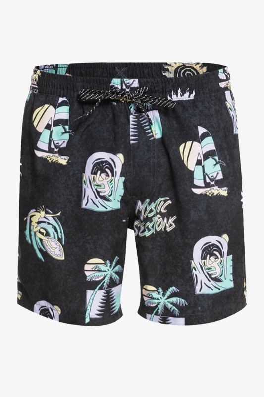 Quiksilver Island Pulse Volley 15 Erkek Siyah Deniz Şortu EQYJV03697-KVJ6 - 1