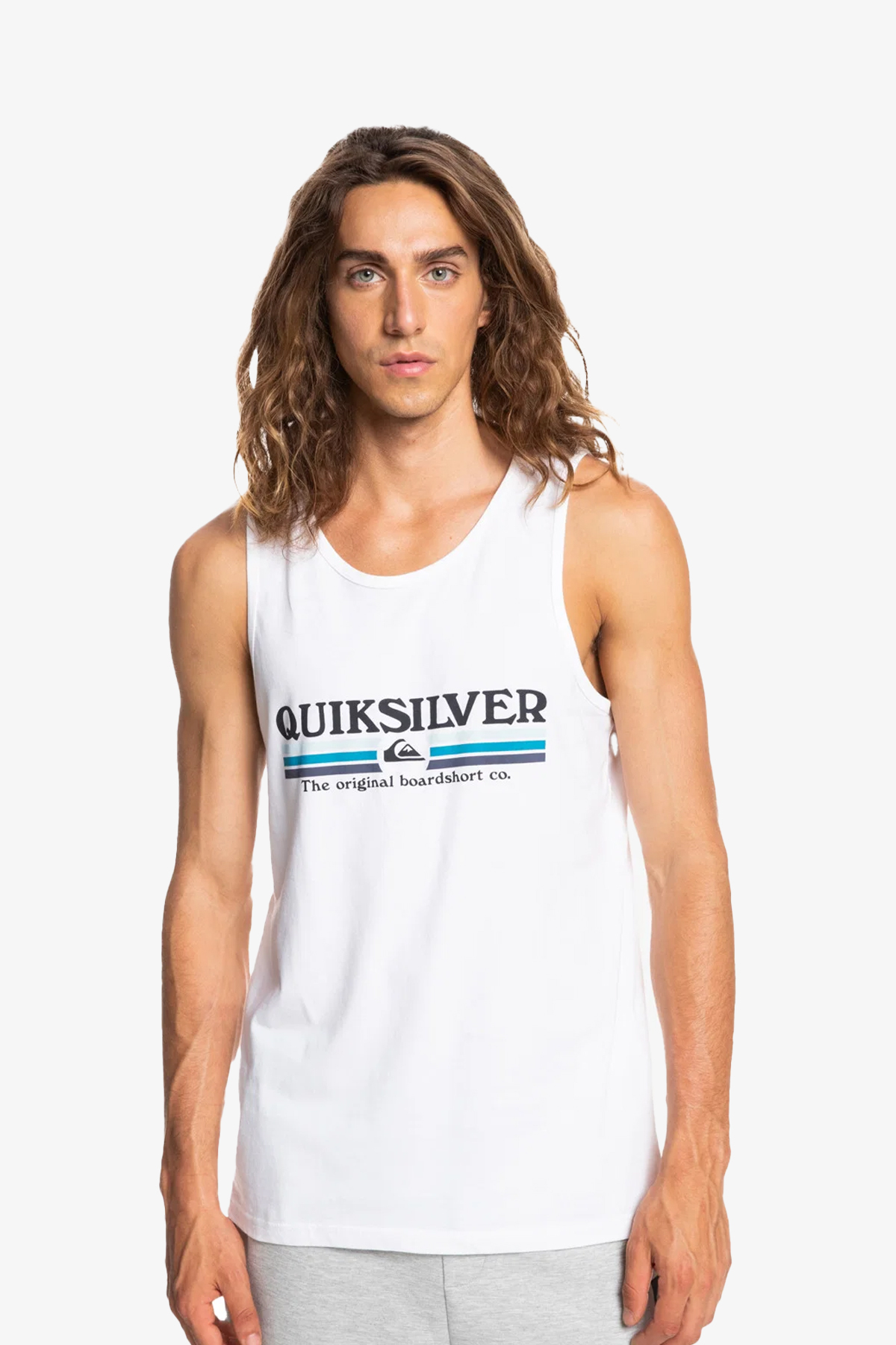 Quiksilver Lıned Up Tank Erkek Beyaz T-Shirt EQYZT06674-WBB0