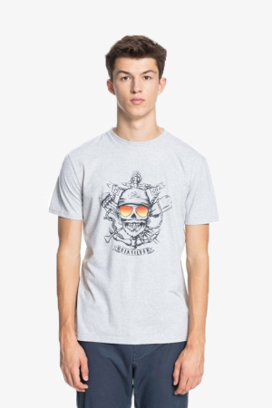 Quiksilver Made Of Bones Erkek Gri T-Shirt EQYZT06380-SGRH - Quiksilver