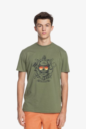 Quiksilver Made Of Bones Erkek Yeşil T-Shirt EQYZT06380-GPH0