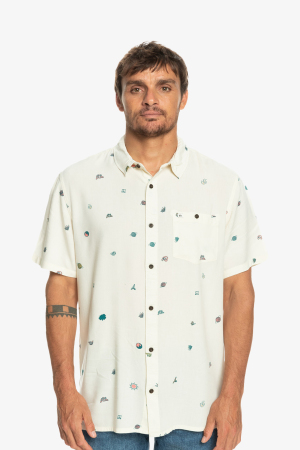 Quiksilver Mınımark Erkek Bej Gömlek EQYWT04462-WDW6 - Quiksilver
