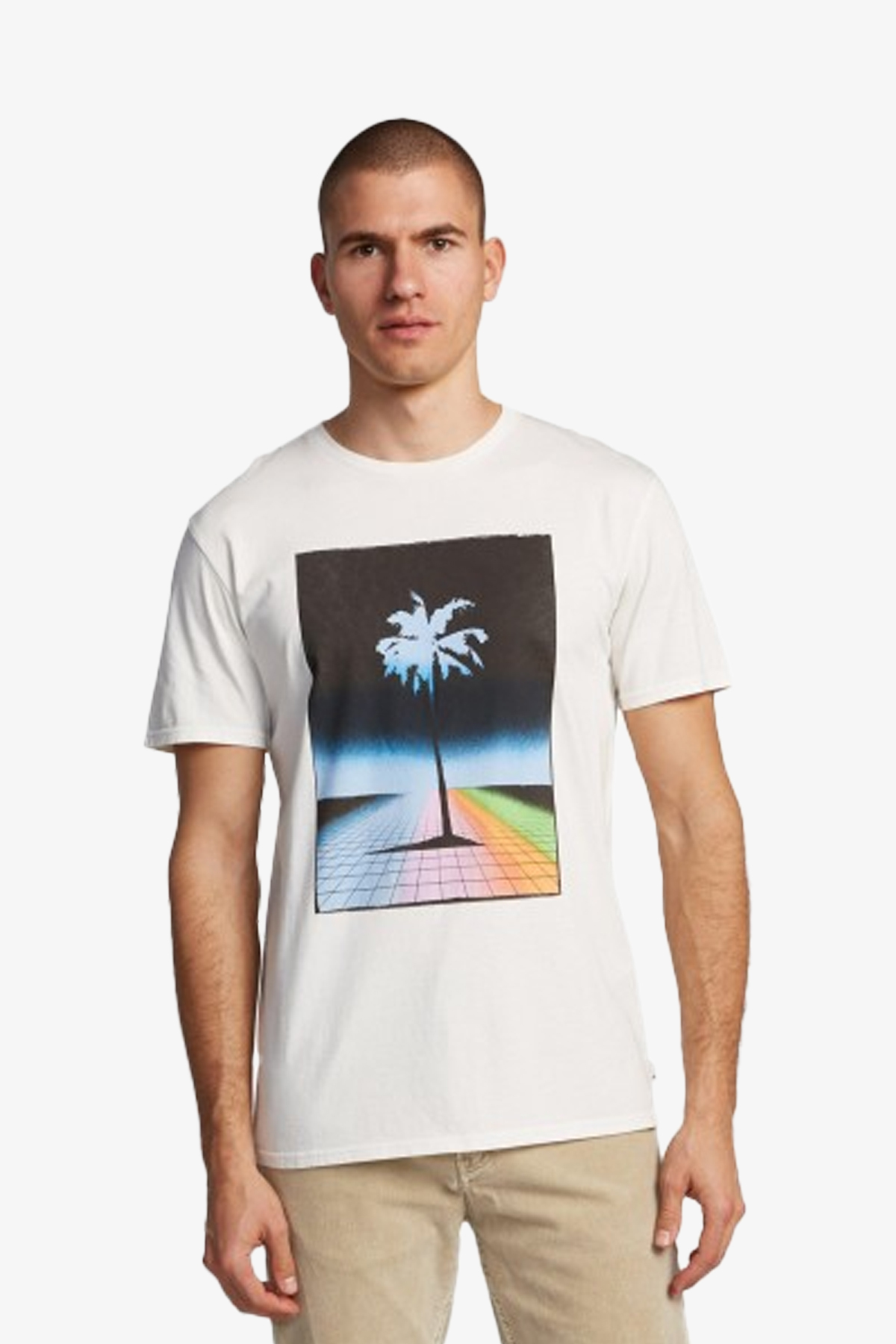 Quiksilver Mısterylıghtss Erkek Beyaz T-Shirt EQYZT05802-WBK0