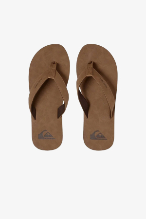 Quiksilver Molokaı Nubuck Erkek Kahverengi Parmak Arası Terlik AQYL100373-16848 - Quiksilver