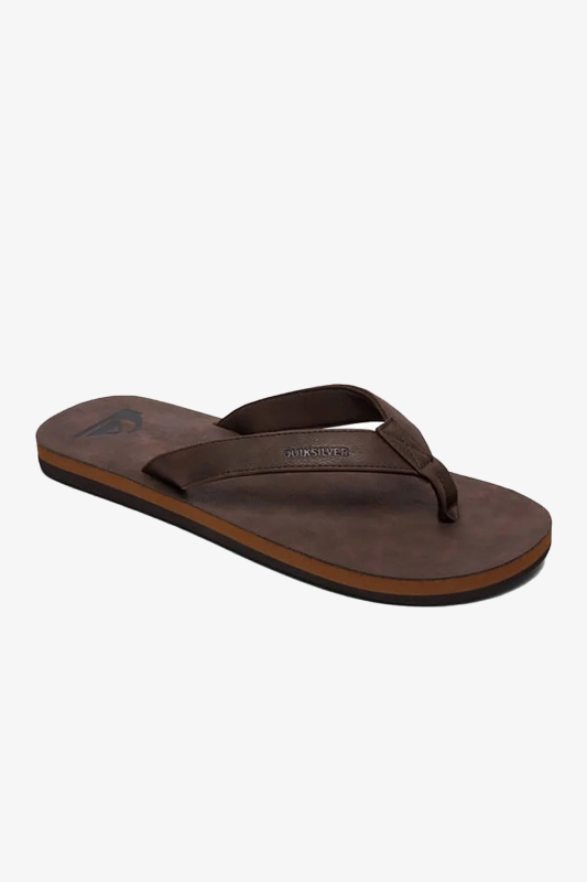 Quiksilver Molokaı Nubuck Erkek Kahverengi Parmak Arası Terlik AQYL100373-18319 - 1
