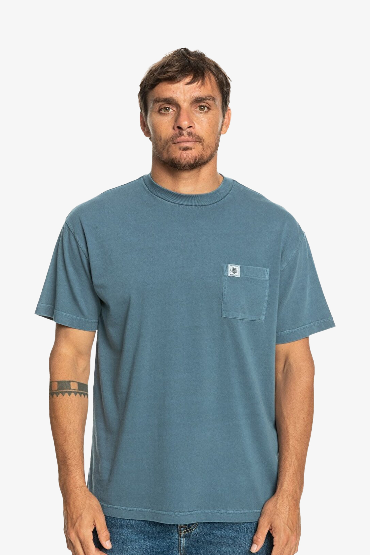 Quiksilver Naturaldye Kttp Erkek Mavi T-Shirt EQYKT04265-BYG0