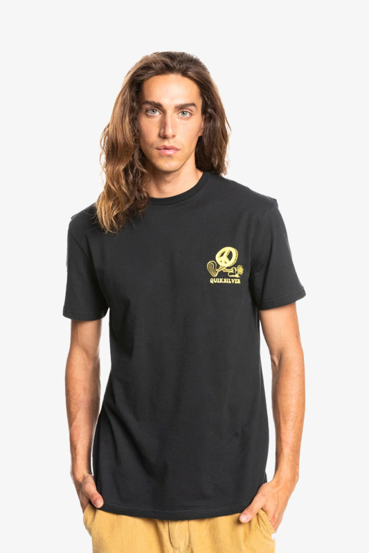 Quiksilver Ne Orld Erkek Siyah T-Shirt EQYZT06661-KVJ0-BLACK - 1