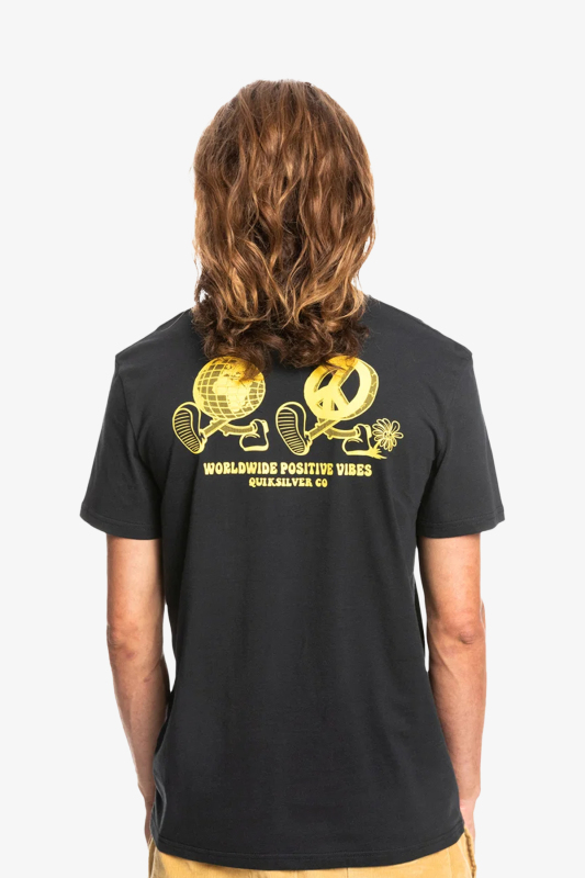 Quiksilver Ne Orld Erkek Siyah T-Shirt EQYZT06661-KVJ0-BLACK - 2