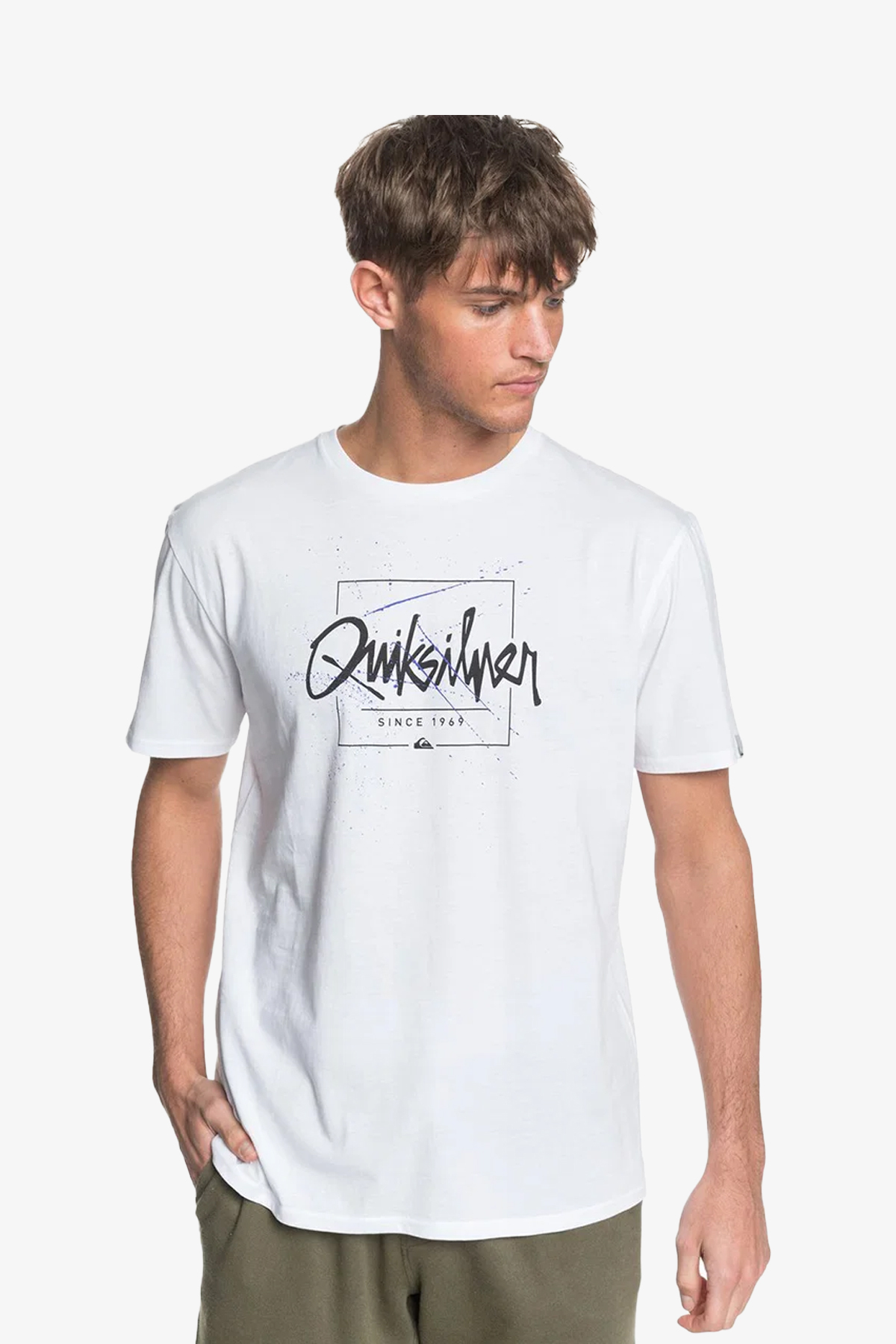 Quiksilver Never Lost Erkek Beyaz T-Shirt EQYZT05948-WBB0