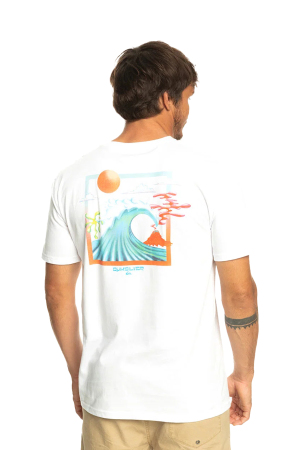 Quiksilver Oceanbed Erkek Beyaz T-Shirt EQYZT07230-WBB0 - 2