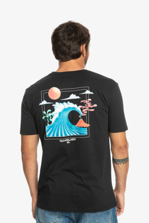 Quiksilver Oceanbeds Erkek Siyah T-Shirt EQYZT07230-KVJ0 - 2