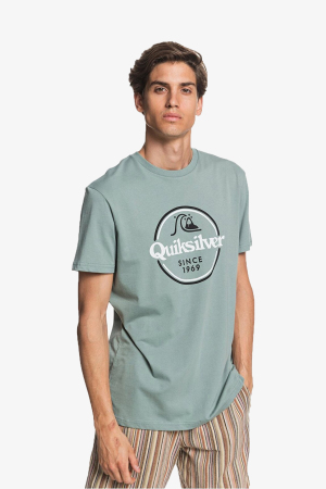 Quiksilver Ordsremaıns Erkek Yeşil T-Shirt EQYZT05753-GKB0 - 1