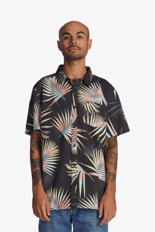 Quiksilver Pop Tropıc Erkek Siyah Gömlek EQYWT04317-KTA8 - 1