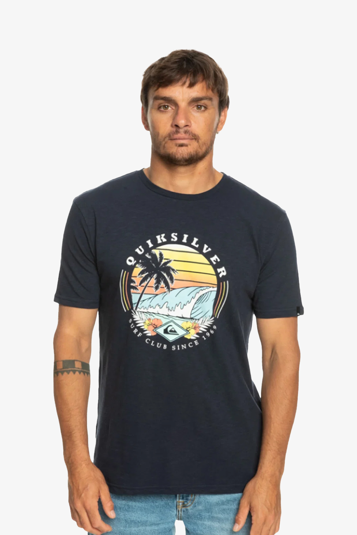 Quiksilver Qssurfclubıı Erkek Lacivert T-Shirt EQYZT07282-BYJ0
