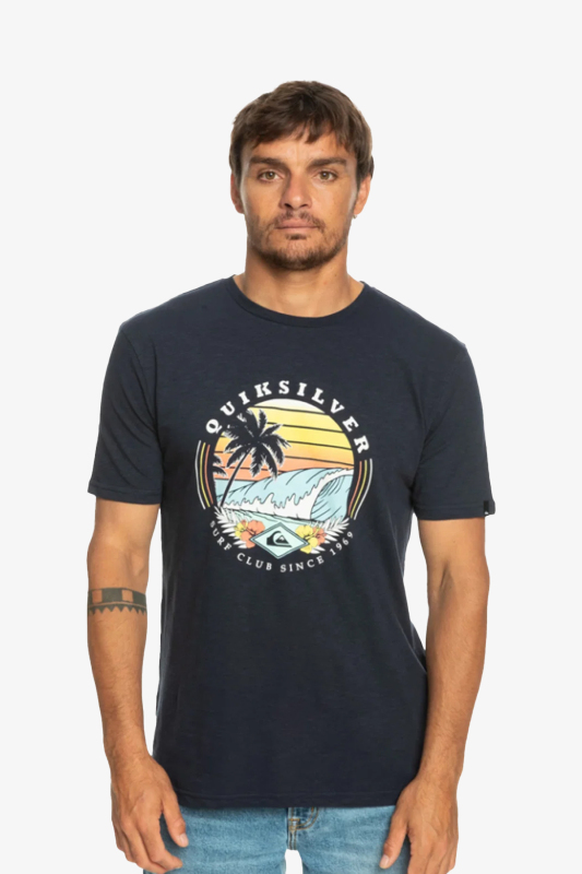 Quiksilver Qssurfclubıı Erkek Lacivert T-Shirt EQYZT07282-BYJ0 - 1