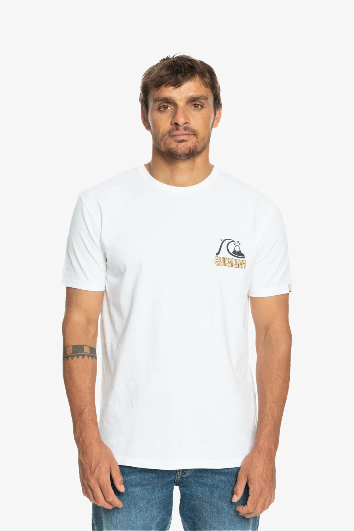Quiksilver Rıseshıne Erkek Beyaz T-Shirt EQYZT07225-WBB0