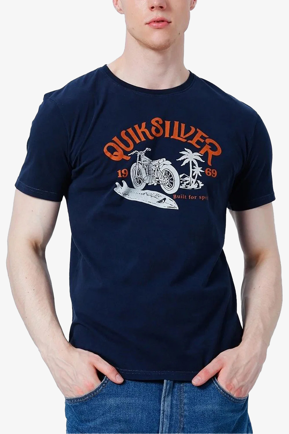 Quiksilver Rush Hour Erkek Lacivert T-Shirt EQYZT06713-BYJ0