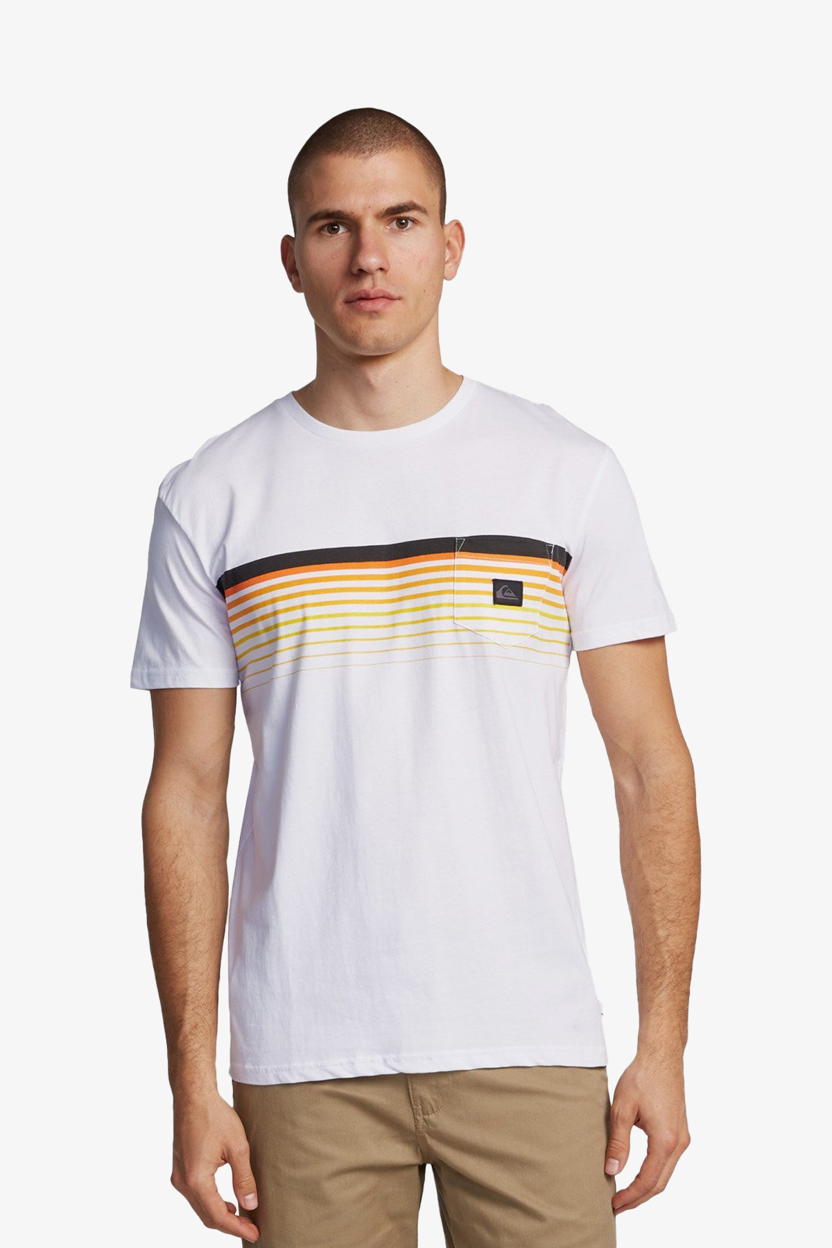 Quiksilver Slab Pocket Erkek Beyaz T-Shirt EQYZT05793-WBB0