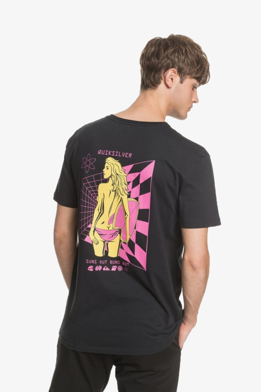 Quiksilver Slons Erkek Siyah T-Shirt EQYZT05759-KVJ0 - 2