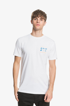 Quiksilver Slownss Erkek Beyaz T-Shirt EQYZT05759-WBB0 - Quiksilver