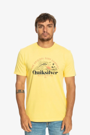 Quiksilver Sunsetaves Erkek Sarı T-Shirt EQYZT07277-YFB0