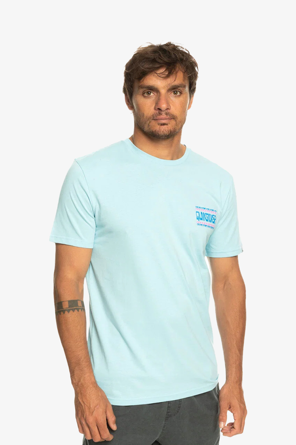 Quiksilver Warpedframes Erkek Mavi T-Shirt EQYZT07224-BGC0