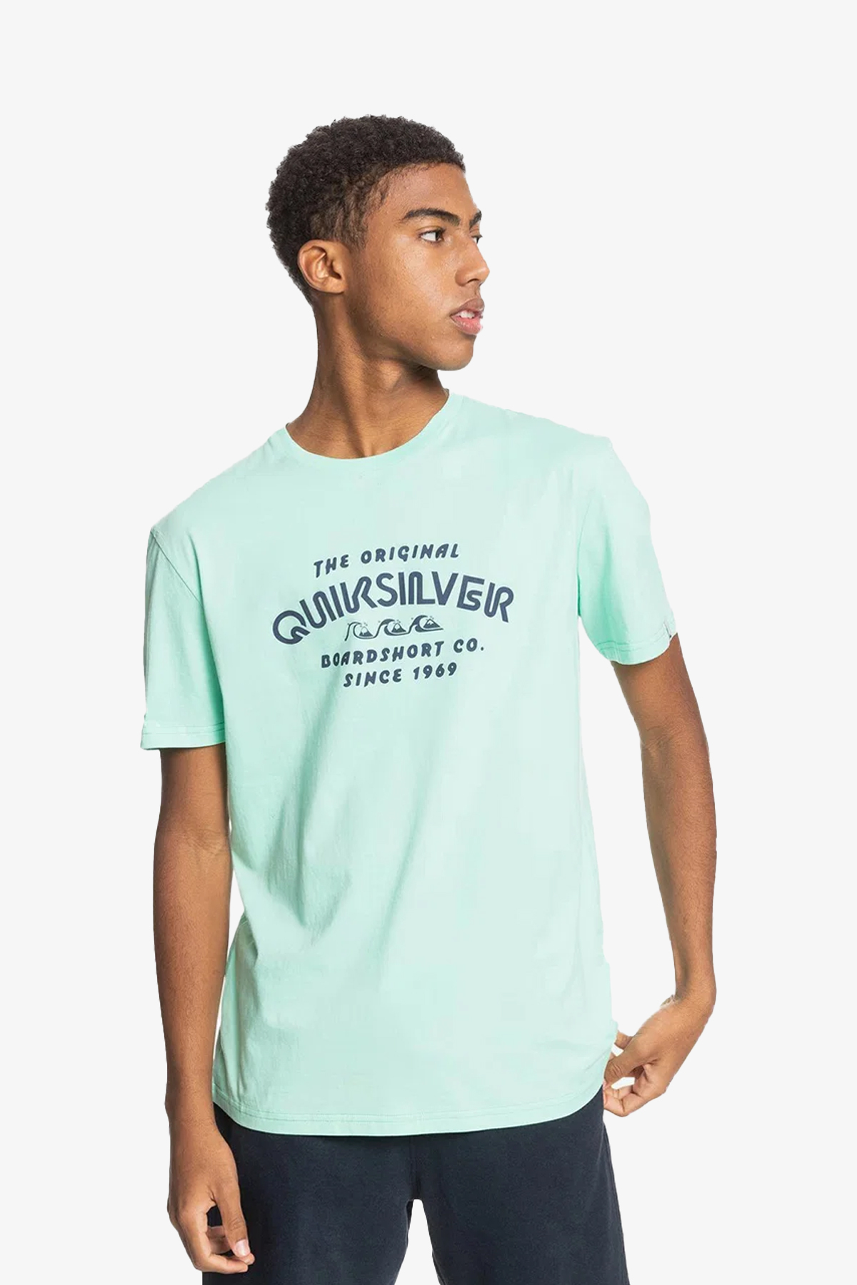 Quiksilver Wıderıle Erkek Mavi T-Shirt EQYZT06328-GEA0