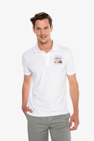 Routefıeld Post Erkek Beyaz T-Shirt RFPOST19-21572 - Routefield