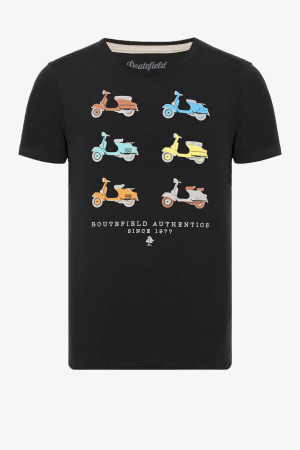Routefield Tap Erkek Siyah T-Shirt RFTAP22-10010 - Routefield