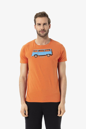 Routefield Theory Erkek Turuncu T-Shirt RFTHEORY22-25322 - Routefield