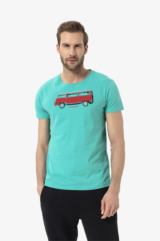 Routefield Theory Erkek Yeşil T-Shirt RFTHEORY22-10133 - 1