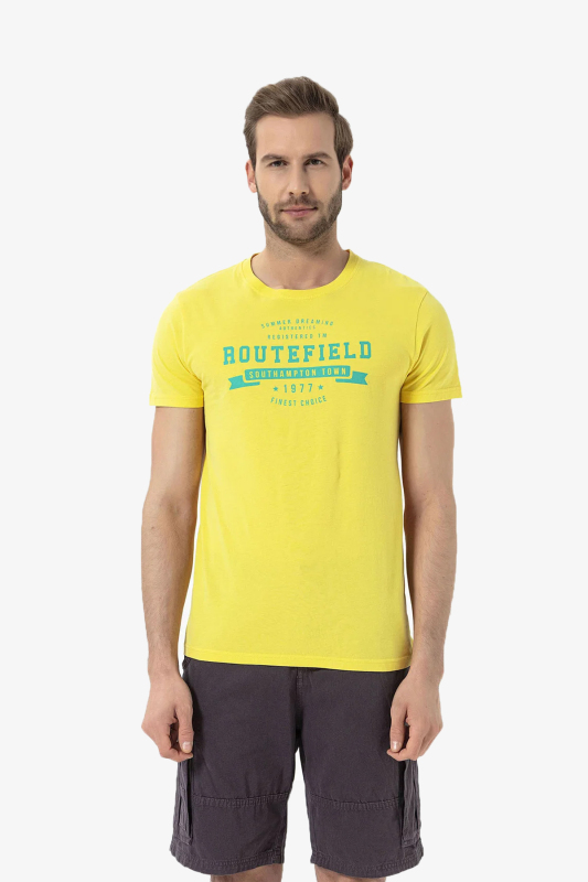 Routefield Tory Erkek Sarı T-Shirt RFTORY22-113 - 1