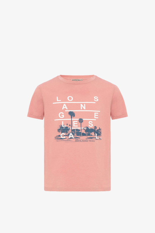 Routefield Tres Çocuk Pembe T-Shirt RFKTRES22-343 - 1