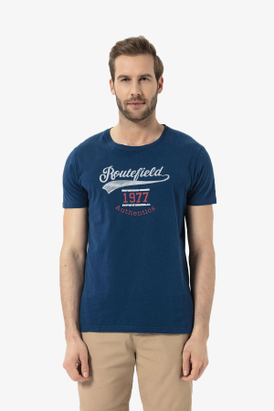 Routefıeld Trophy Erkek Lacivert T-Shirt RFTROPHY22-079 - Routefield