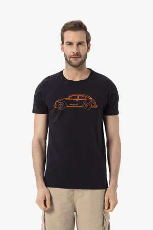Routefield Truth Erkek Siyah T-Shirt RFTRUTH22-10010 - Routefield
