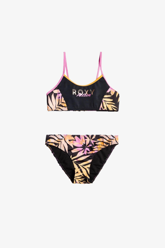 Roxy Actıve Joy Lette Set Çocuk Siyah Bikini Takımı ERGX203478-KVJ8 - 1