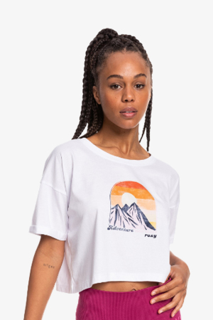 Roxy Cloud Atlas Kadın Beyaz T-Shirt ERJZT05391-WBB0 - Roxy