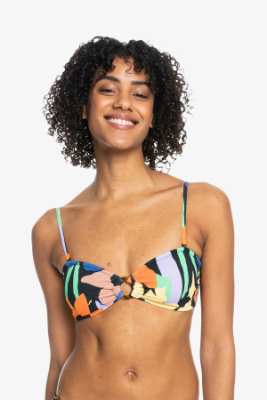 Roxy Color Jam Bandeau Kadın Siyah Bikini Üstü ERJX304939-KVJ6 - 2
